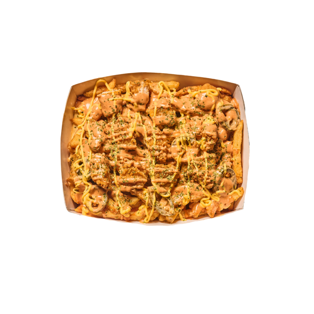 Loaded Shrimp & french fries